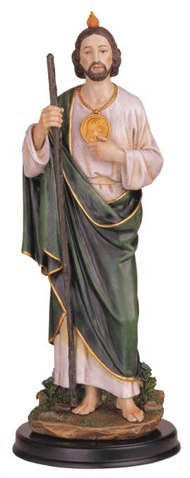 San Judas Tadeo 12 pulgadas, Saint Jude Tadeo Figurine 12