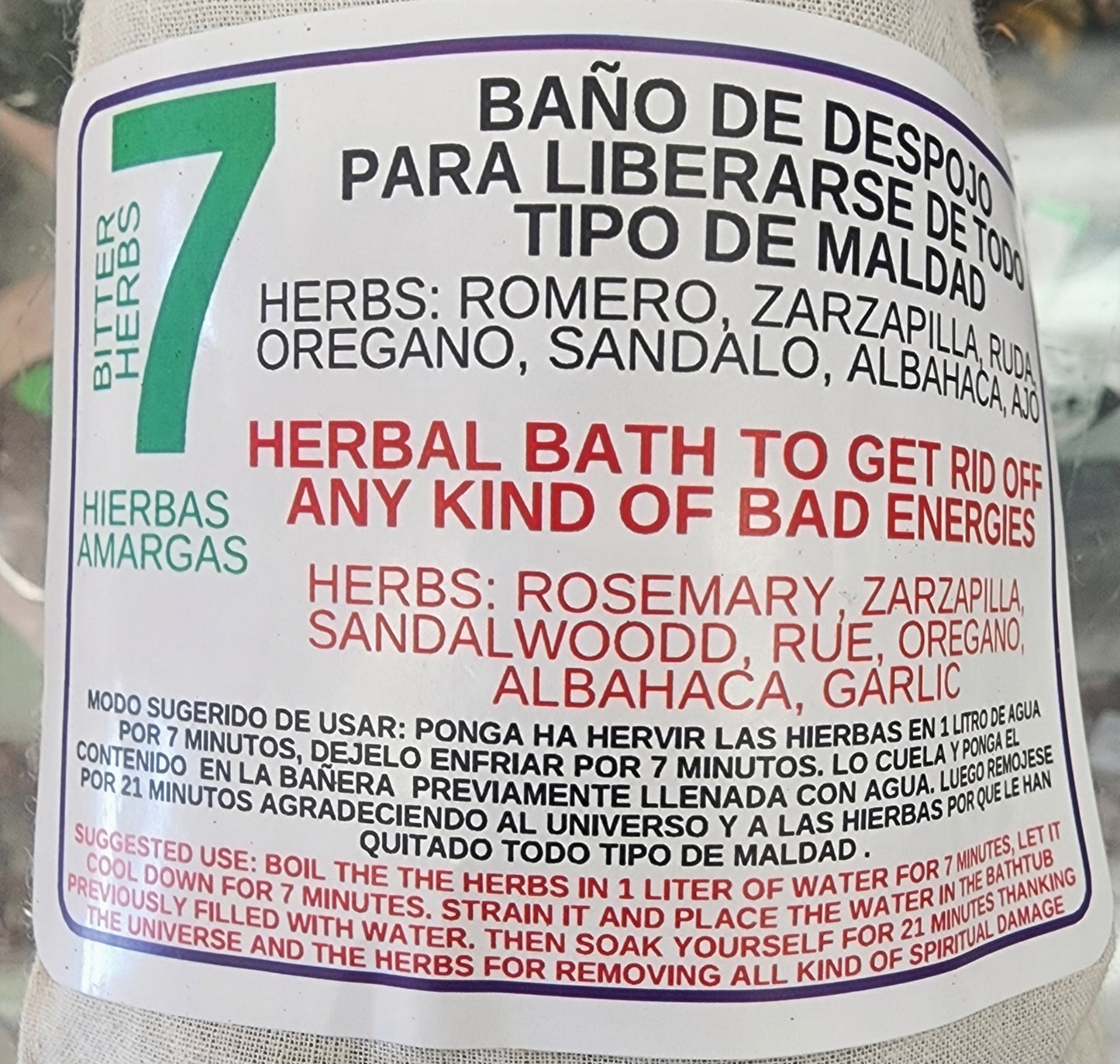 Baño Amargo - Bitter Bath
