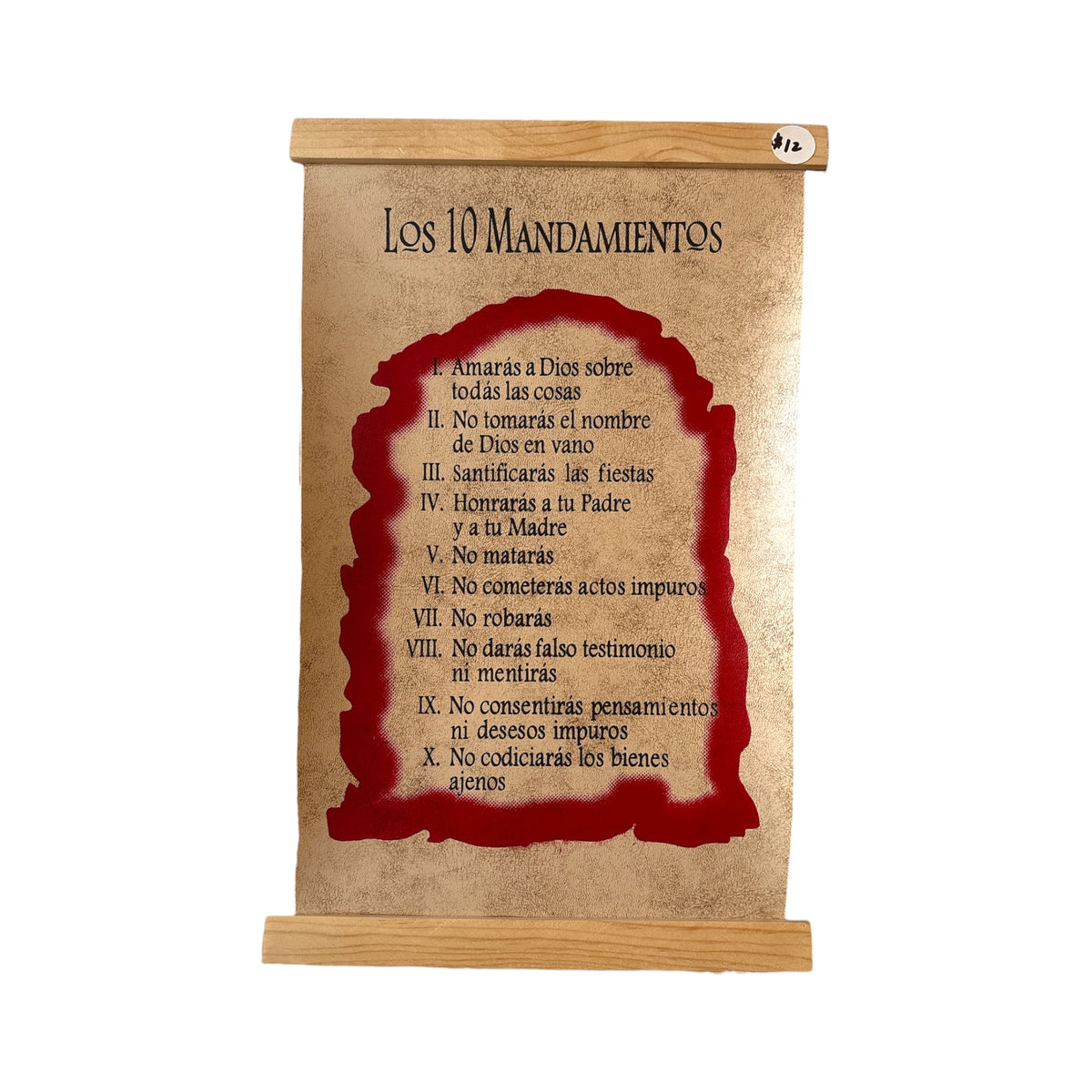 Pergamino Los 10 Mandamoentos