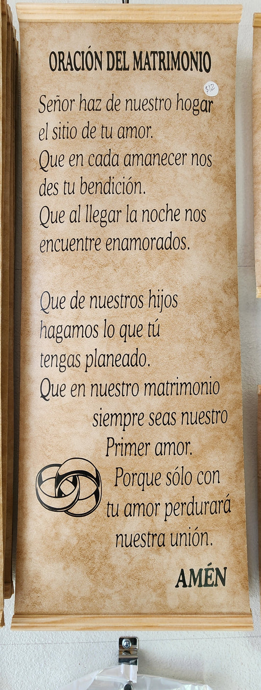 Pergamino Oracion del Matrimonio